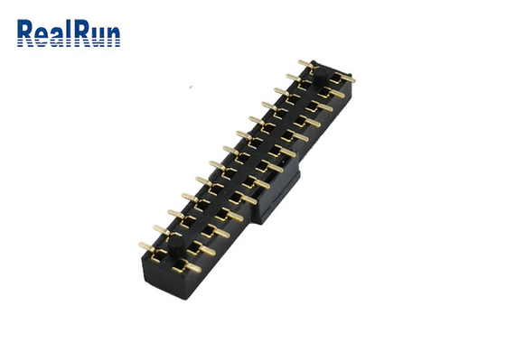 πλαστικό ύψος 3.5mm επιγραφών 2.54mm SMT θηλυκό συνδετήρας PCB θέσης μονωτών 2x13P