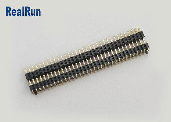PA6T χρυσή λάμψη 1.0mm συνδετήρας SMT αρσενικό 2X33p επιγραφών καρφιτσών με το μετα διπλό πλαστικό στρώματος