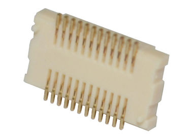 0.5A 0.5mm συνδετήρας 24 πισσών PA6T BTB συνδετήρας επιγραφών ΣΥΝΕΧΟΎΣ 500V PCB καρφιτσών