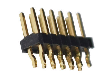 500VAC συνδετήρας 2.54mm πίσσα 12P ISO9001 επιγραφών καρφιτσών ΕΜΒΎΘΙΣΗΣ ορείχαλκου PA6T