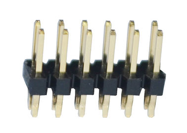 500VAC συνδετήρας 2.54mm πίσσα 12P ISO9001 επιγραφών καρφιτσών ΕΜΒΎΘΙΣΗΣ ορείχαλκου PA6T