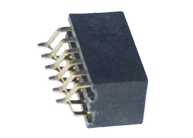 Ενιαία/διπλή θηλυκή επιγραφή 1.27mm υπόλοιπου κόσμου οριζόντιος SMT τύπος συνδετήρων καρφιτσών 6
