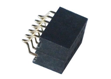 Ενιαία/διπλή θηλυκή επιγραφή 1.27mm υπόλοιπου κόσμου οριζόντιος SMT τύπος συνδετήρων καρφιτσών 6