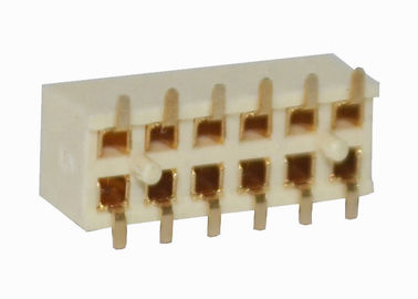 12 θηλυκός συνδετήρας 2.0mm PCB συνδετήρων επιγραφών καρφιτσών διπλός τύπος υπόλοιπου κόσμου SMT πισσών