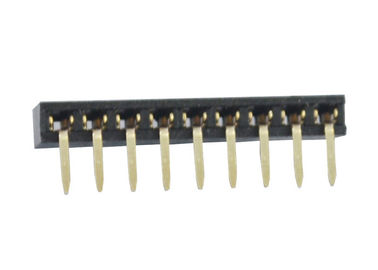 90 βαθμού SMT ο θηλυκός επιγραφών Μαύρος 2.0mm υπόλοιπου κόσμου συνδετήρων ενιαίος μέσω της τρύπας