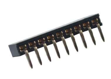90 βαθμού SMT ο θηλυκός επιγραφών Μαύρος 2.0mm υπόλοιπου κόσμου συνδετήρων ενιαίος μέσω της τρύπας