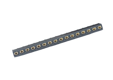 Καρφίτσα 16 γύρω από τη θηλυκή επιγραφή 2.54mm καρφιτσών πισσών ο ενιαίος Μαύρος τύπων υπόλοιπου κόσμου ευθύς
