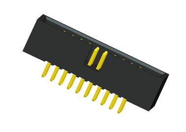 η επιφάνεια 1.27mm τοποθετεί το καλώδιο στη χρυσή λάμψη 180 βαθμός δύο συνδετήρων πινάκων σειρές