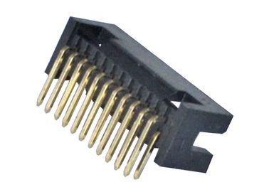 Υψηλής θερμοκρασίας συνδετήρας 1.27mm σωστή γωνία 1.0AMP επιγραφών PCB πισσών