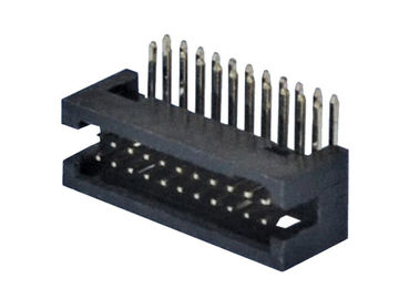 Υψηλής θερμοκρασίας συνδετήρας 1.27mm σωστή γωνία 1.0AMP επιγραφών PCB πισσών