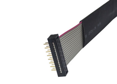 Συνήθεια 2.0mm IDC επίπεδη καλωδίων συνελεύσεων λήξη ύλης συγκολλήσεως γάντζων ορθογώνια