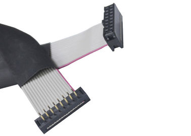 Συνήθεια 2.0mm IDC επίπεδη καλωδίων συνελεύσεων λήξη ύλης συγκολλήσεως γάντζων ορθογώνια