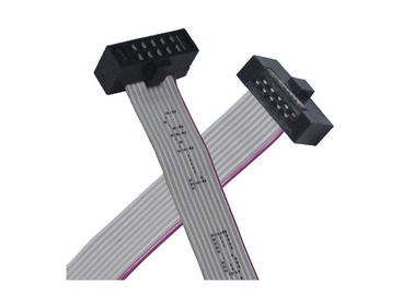10 επίπεδο καλώδιο 1.27mm καρφιτσών IDC εύκαμπτο καλώδιο καλωδίων κορδελλών πισσών που επιβιβάζεται