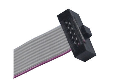 10 επίπεδο καλώδιο 1.27mm καρφιτσών IDC εύκαμπτο καλώδιο καλωδίων κορδελλών πισσών που επιβιβάζεται
