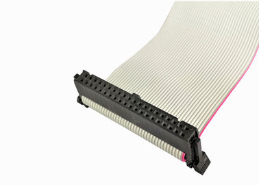 Γκρίζος συνδετήρας 2.54mm αντιστοιχιών συνελεύσεων καλωδίων IDC επίπεδος μεταβλητό μήκος 40 καρφιτσών
