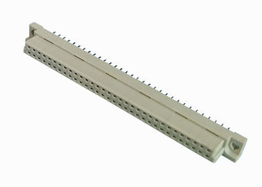 PBT θηλυκό DIN 41612 συνδετήρας 2.54mm πίσσα ευθύς διπλός υπόλοιπος κόσμος 180 βαθμού