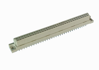 PBT θηλυκό DIN 41612 συνδετήρας 2.54mm πίσσα ευθύς διπλός υπόλοιπος κόσμος 180 βαθμού