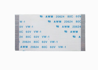 Άσπρο επίπεδο καλώδιο Α FFC FPC/συνδετήρας 0.5mm τύπων Β εύκαμπτο επίπεδο καλώδιο