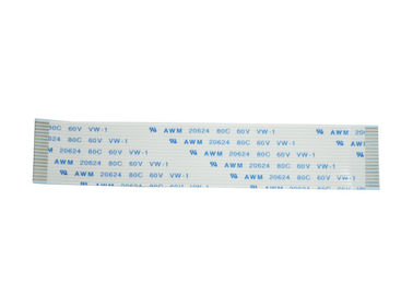 Προσαρμοσμένο επίπεδο καλώδιο 1.0mm 18 καρφιτσών FPC ένα καλυμμένο υλικό επαφών τύπων κασσίτερος