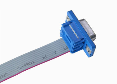 Μπλε 2.77mm ευθύς τύπος υποδοχών DP ύλης συγκολλήσεως θηλυκών συνδετήρων τύπων Δ 9 καρφιτσών