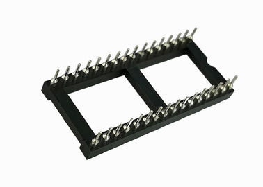 Ολοκληρωμένο κύκλωμα 16 υπόλοιπος κόσμος 2.54mm πίσσα 7,62 υποδοχών ορείχαλκου καρφιτσών 180°Two συνδετήρας ακρών καρτών
