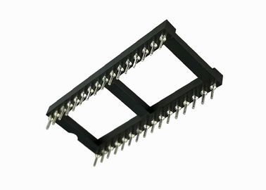 Ολοκληρωμένο κύκλωμα 16 υπόλοιπος κόσμος 2.54mm πίσσα 7,62 υποδοχών ορείχαλκου καρφιτσών 180°Two συνδετήρας ακρών καρτών