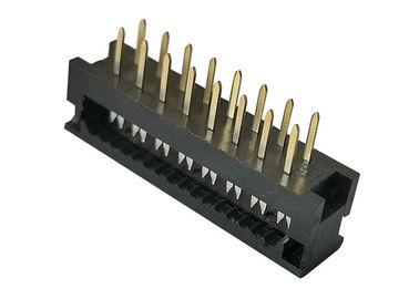 2.54mm 16 καρφιτσών IDC λειτουργούσα τάση εναλλασσόμενου ρεύματος/συνεχούς ρεύματος επιγραφών UL 94V 0 60V συνδετήρων αρσενική