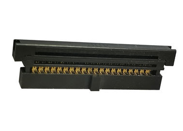 Συνδετήρας 1.27mm ύφους IDC τριών κομματιού καλώδιο για να επιβιβαστεί στην επαφή χαλκού φωσφόρων
