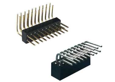 1.27mm διπλός συνδετήρας 20 πινάκων PCB σωστής γωνίας επιγραφών υπόλοιπου κόσμου θηλυκός καρφίτσα