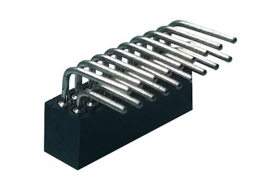 1.27mm διπλός συνδετήρας 20 πινάκων PCB σωστής γωνίας επιγραφών υπόλοιπου κόσμου θηλυκός καρφίτσα