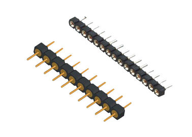 2.54mm μέσω του ενιαίου υπόλοιπου κόσμου τύπος 10 επιγραφών καρφιτσών τρυπών ΕΜΒΥΘΙΣΗΣ 180 βαθμού συνδετήρας καρφιτσών