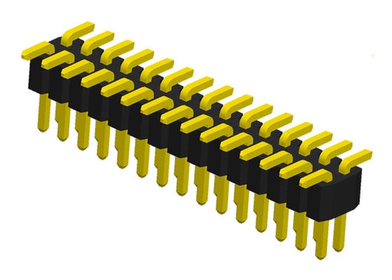 PA6T 1.0mm διπλός συνδετήρας επιγραφών καρφιτσών υπόλοιπου κόσμου 2x10P SMD