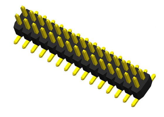 PA6T 1.0mm διπλός συνδετήρας επιγραφών καρφιτσών υπόλοιπου κόσμου 2x10P SMD