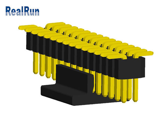 SMT 0.75A 1.0mm διπλή επιγραφή καρφιτσών υπόλοιπου κόσμου πισσών PA6T UL94V-0
