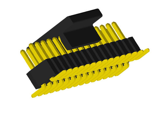 SMT 0.75A 1.0mm διπλή επιγραφή καρφιτσών υπόλοιπου κόσμου πισσών PA6T UL94V-0