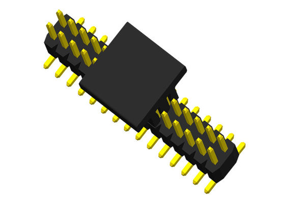 SMT 0.75A 1.0mm διπλή επιγραφή καρφιτσών υπόλοιπου κόσμου πισσών PA6T UL94V-0
