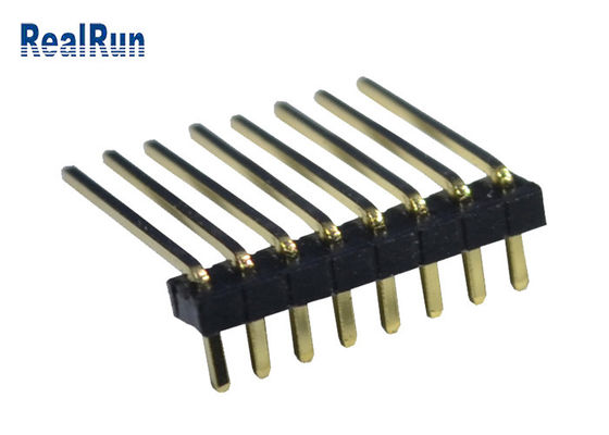 8P 90 βαθμός 1.0mm αρσενικός συνδετήρας 500VAC επιγραφών ύψους