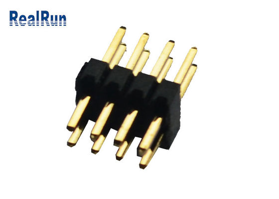 Διπλός συνδετήρας καρφιτσών PCB υπόλοιπου κόσμου UL 94V-0 πλαστικός PA9T 1.27mm