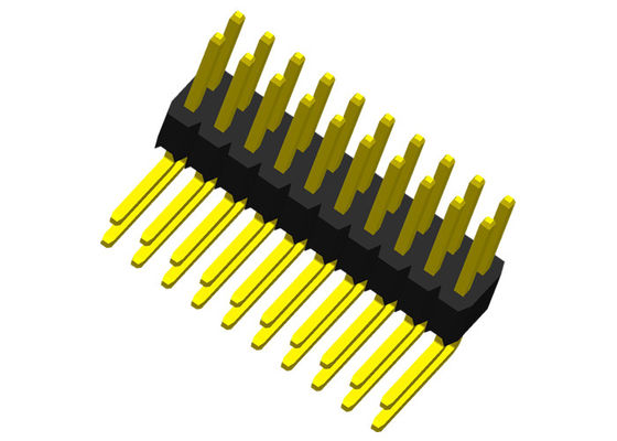 Σωστή γωνία 1.27mm UL94V-0 μέσω του συνδετήρα PA6T PCB τρυπών