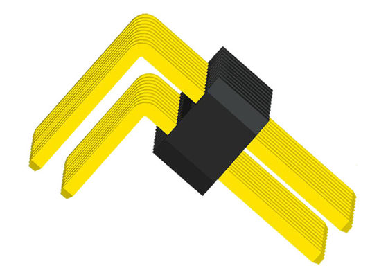 Σωστή γωνία 1.27mm UL94V-0 μέσω του συνδετήρα PA6T PCB τρυπών