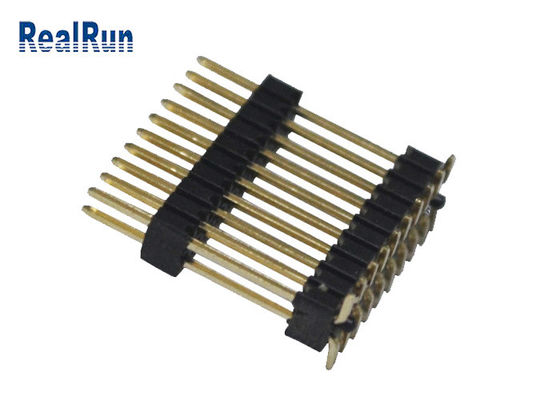 Επιγραφή καρφιτσών χρυσής επένδυσης UL 94V-0 2.0mm 8P SMT SMD