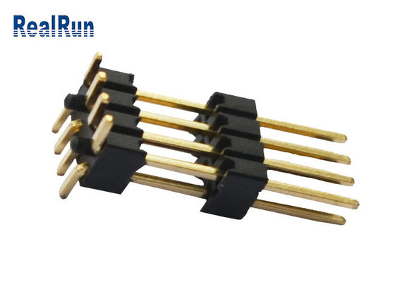 Συνδετήρας 1.27mm επιγραφών καρφιτσών UL 94V-0 πίσσα με το γόμφο θέσης