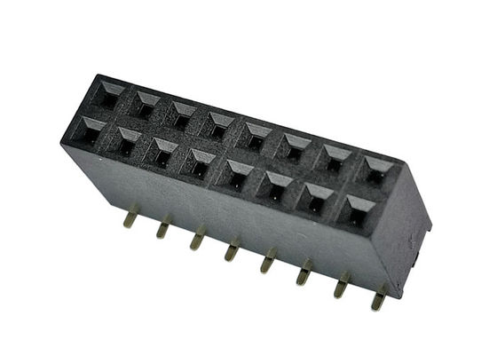 PA9T διπλός υπόλοιπος κόσμος 2.54mm πίσσα 8.5mm θηλυκή επιγραφή ύψους SMT