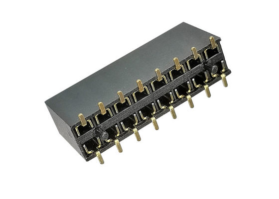 PA9T διπλός υπόλοιπος κόσμος 2.54mm πίσσα 8.5mm θηλυκή επιγραφή ύψους SMT