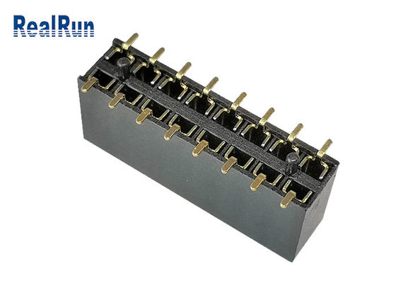 PA9T διπλός υπόλοιπος κόσμος 2.54mm πίσσα 8.5mm θηλυκή επιγραφή ύψους SMT
