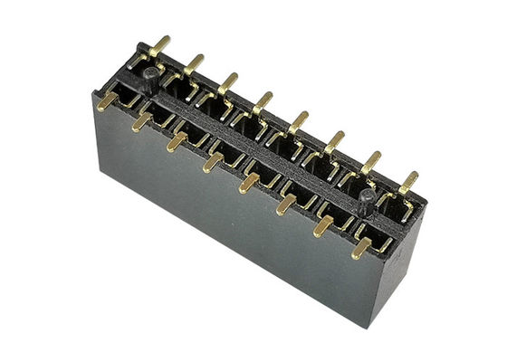 PA9T διπλός υπόλοιπος κόσμος 2.54mm πίσσα 8.5mm θηλυκή επιγραφή ύψους SMT