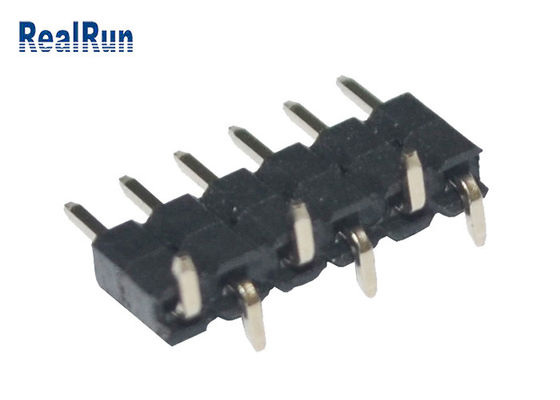 SMT 2.0mm ενιαία επένδυση κασσίτερου επιγραφών 6pin καρφιτσών υπόλοιπου κόσμου πισσών PA6T
