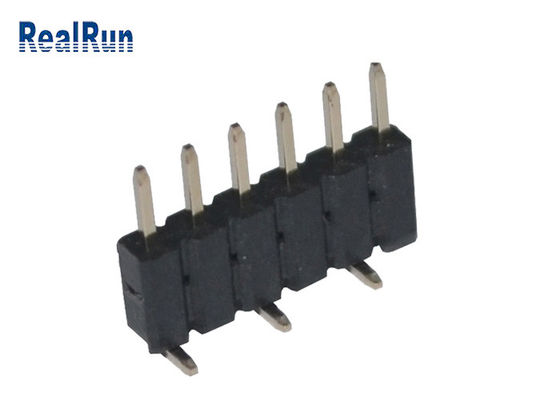 SMT 2.0mm ενιαία επένδυση κασσίτερου επιγραφών 6pin καρφιτσών υπόλοιπου κόσμου πισσών PA6T