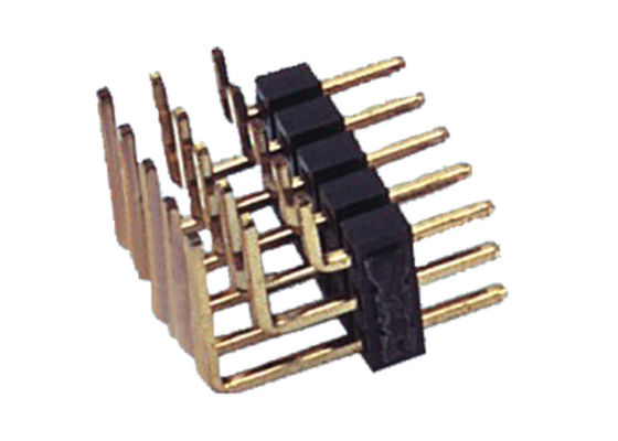 Συνδετήρας τρία PCB σωστής γωνίας PBT 15pin αρσενική επιγραφή καρφιτσών υπόλοιπου κόσμου