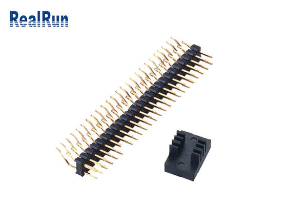 SMT 2A 2.0mm διπλός υπόλοιπος κόσμος συνδετήρων 50pin επιγραφών καρφιτσών ύψους
